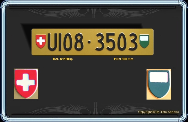 SWISS LICENSE PLATES