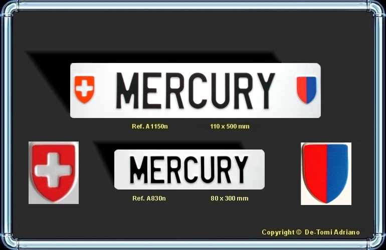 Paire de plaques TUNING MERCURY