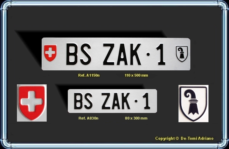 Paire de plaques TUNING BASEL ZAK-1