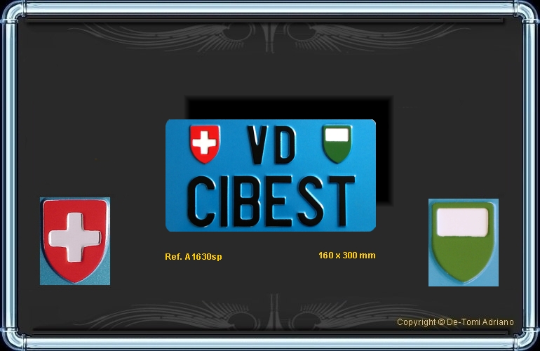 Swiss license plates VAUD CIBEST