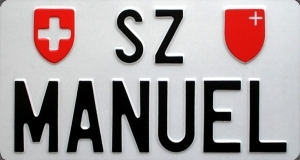 Plaque  Schwyz MANUEL 